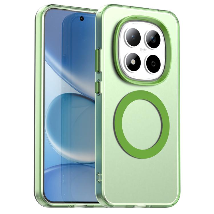 

For Redmi Note 15 Pro 5G Global 163.6mm Candy Magsafe PC Hybrid TPU Phone Case(Green)