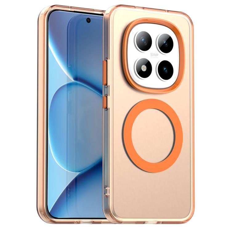 

For Redmi Note 15 Pro+ 5G Global 163.3mm Candy Magsafe PC Hybrid TPU Phone Case(Orange)