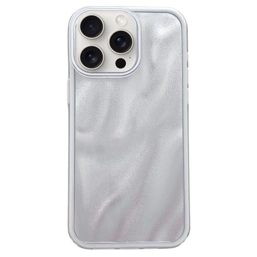 

For iPhone 13 Pro Max Quicksand Texture Glitter TPU Hybrid PC Phone Case(White)