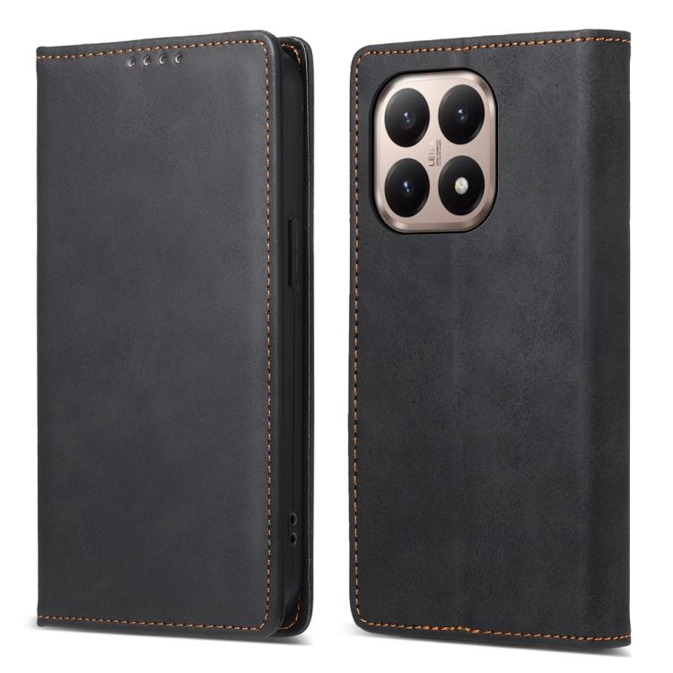 

For Xiaomi 15T 5G Business Solid Color Magnetic RFID Leather Phone Case(Black)