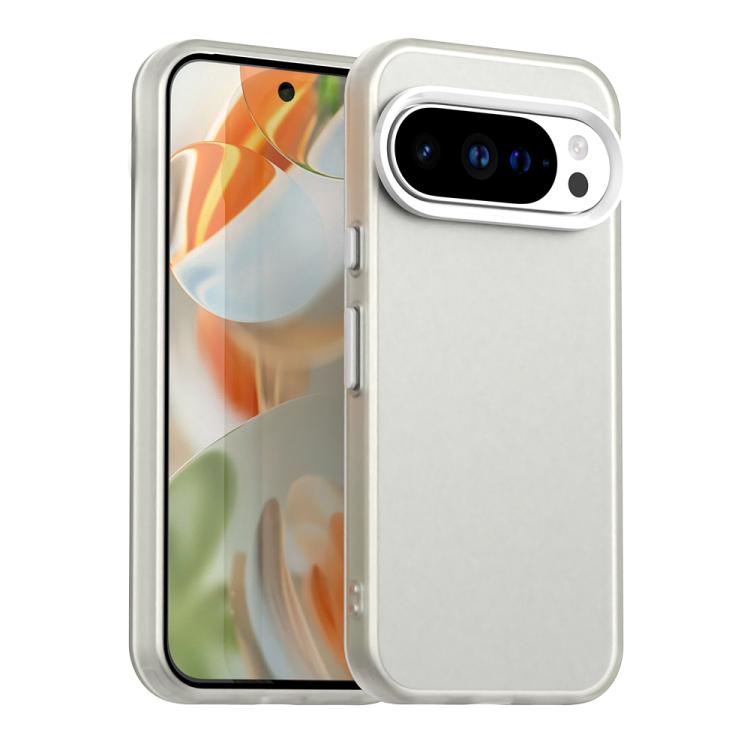 

For Google Pixel 10 Pro XL Candy PC Hybrid TPU Shockproof Phone Case(White)