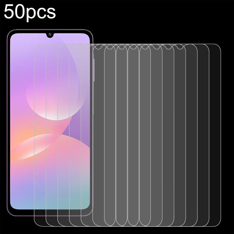 

For Samsung Galaxy M17e 5G 50pcs 0.26mm 9H 2.5D Tempered Glass Film
