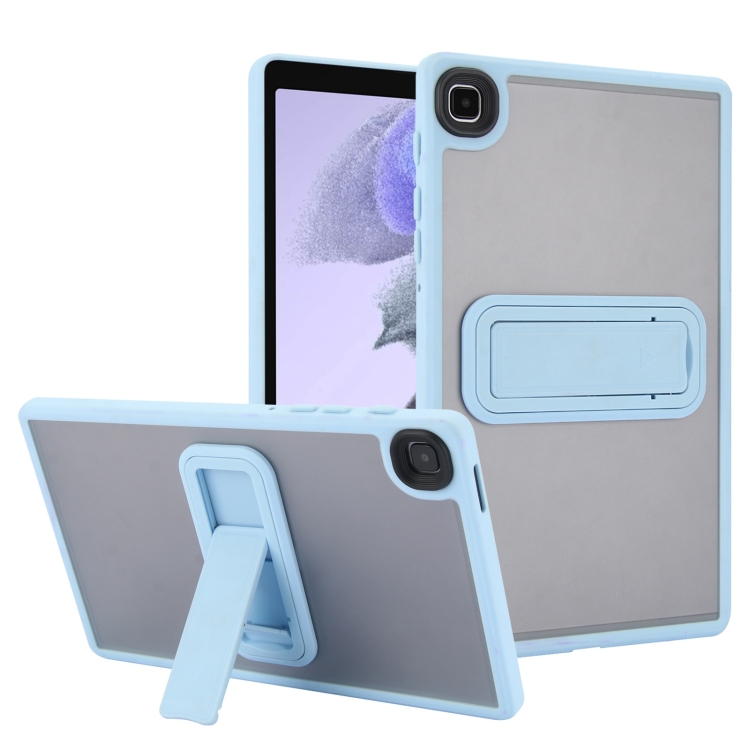 

For Samsung Galaxy Tab A7 Lite Skin Feel Holder PC Hybrid TPU Tablet Case(Light Blue)