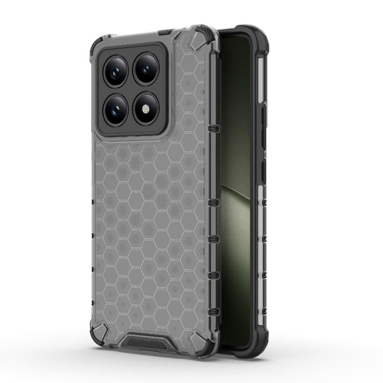 

For Xiaomi 14T 5G Global Honeycomb Shockproof Phone Case(Black)