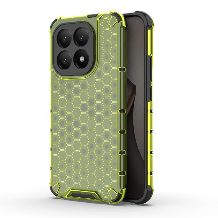 

For Xiaomi 15T 5G Global Honeycomb Shockproof Phone Case(Green)