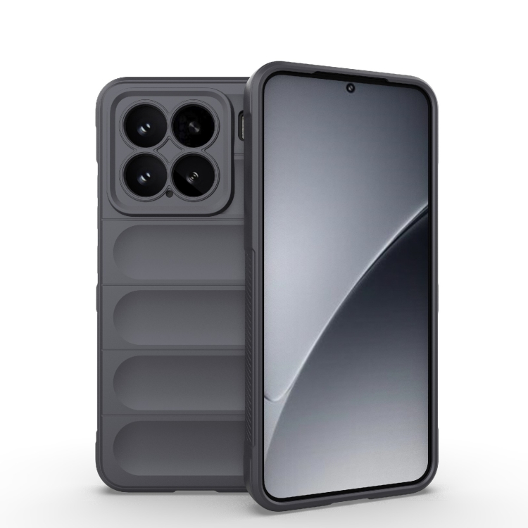 

For Xiaomi 15 5G Magic Shield TPU + Flannel Phone Case(Dark Grey)