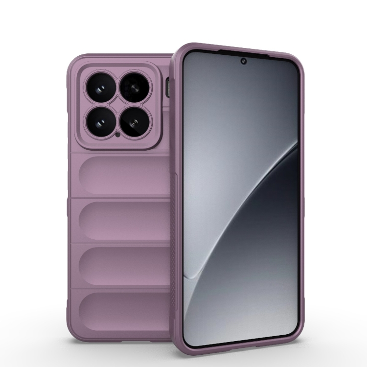 

For Xiaomi 15 5G Magic Shield TPU + Flannel Phone Case(Purple)