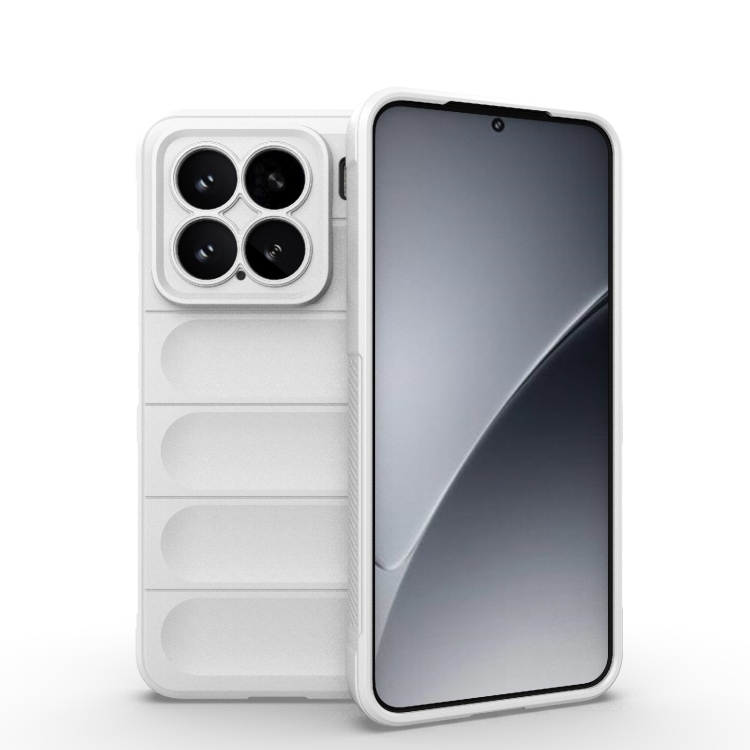 

For Xiaomi 15 5G Magic Shield TPU + Flannel Phone Case(White)
