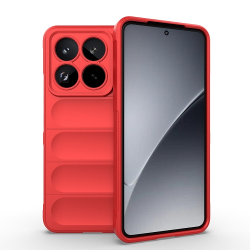 

For Xiaomi 15 Pro 5G Magic Shield TPU + Flannel Phone Case(Red)