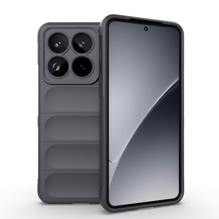 

For Xiaomi 15 Pro 5G Magic Shield TPU + Flannel Phone Case(Dark Grey)