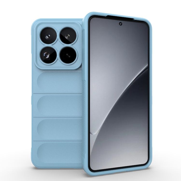 

For Xiaomi 15 Pro 5G Magic Shield TPU + Flannel Phone Case(Light Blue)