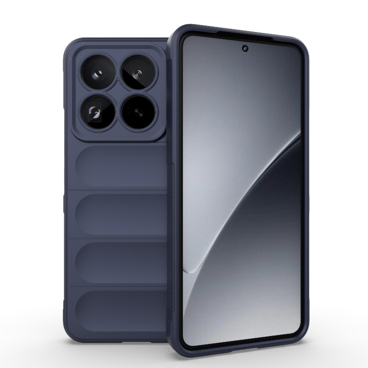 

For Xiaomi 15 Pro 5G Magic Shield TPU + Flannel Phone Case(Dark Blue)