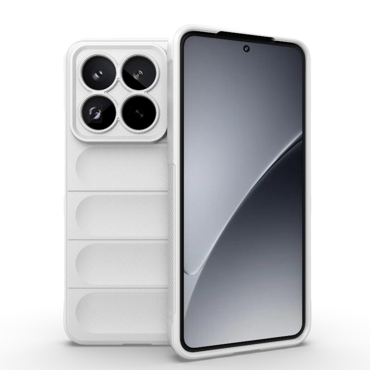 

For Xiaomi 15 Pro 5G Magic Shield TPU + Flannel Phone Case(White)