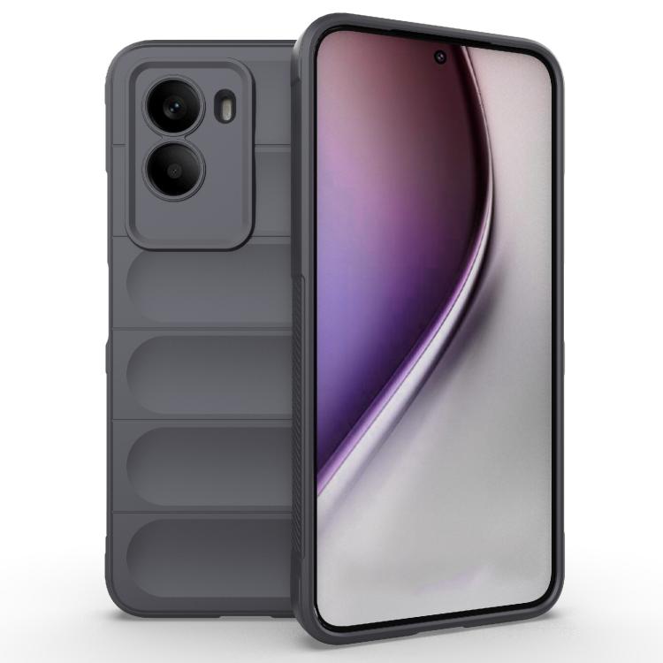 

For Xiaomi Poco M7 4G 169mm Magic Shield TPU + Flannel Phone Case(Dark Grey)