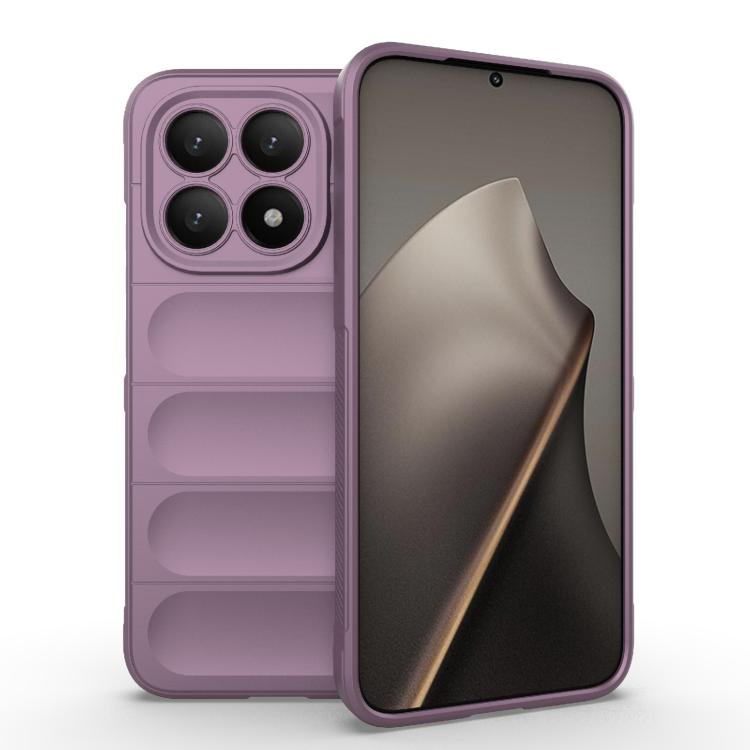 

For Xiaomi 15T 5G Global Magic Shield TPU + Flannel Phone Case(Purple)