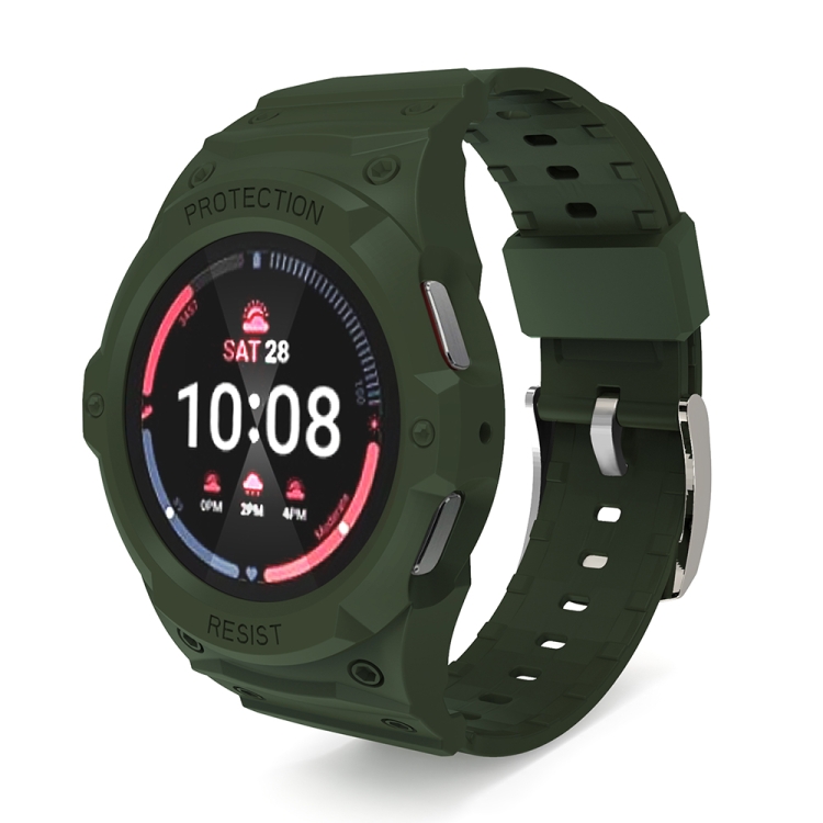 For Samsung Galaxy Watch 40mm Integrated TPU Watch Band(Army Green)