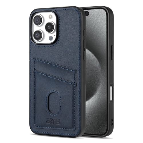 

For iPhone 16 Pro AZNS K1 Series Card Slot Business Phone Case(Blue)