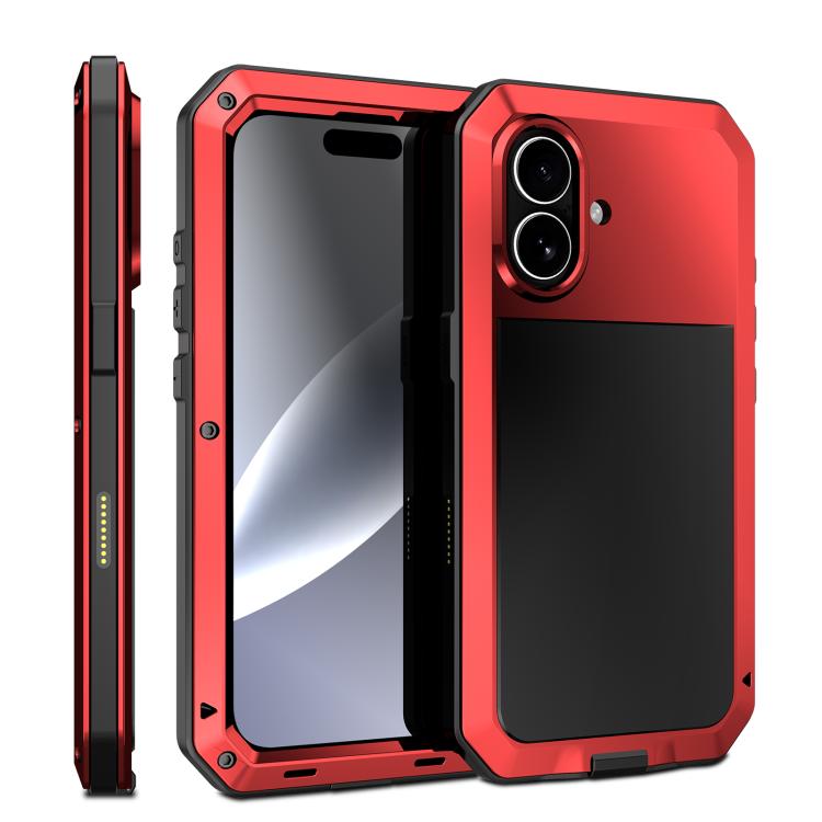 

For iPhone 17 Shockproof IP54 Life Waterproof Phone Case(Red)