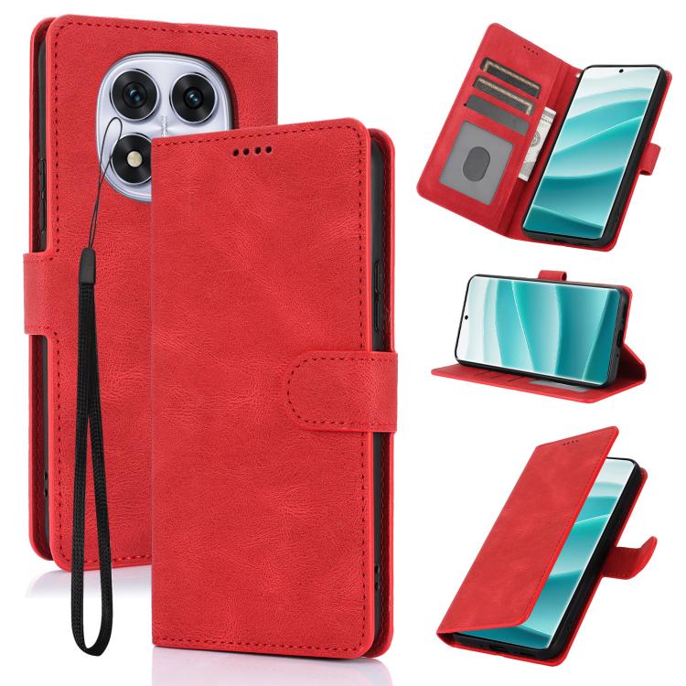 

For Redmi Note 15 4G / 5G Global 164mm Fantasy Skin-feel Calfskin Texture Leather Phone Case(Red)