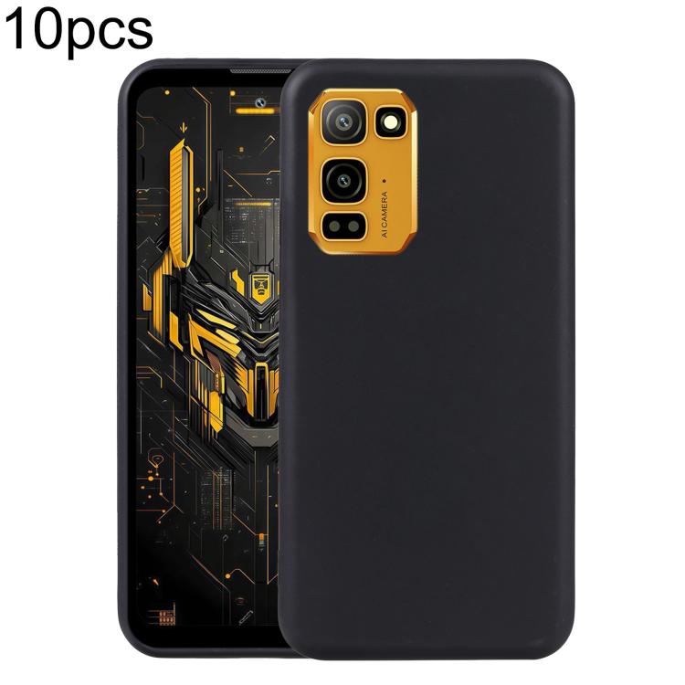For Blackview Fort 5 10pcs TPU Phone Case(Black)