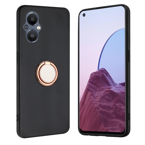 

For OnePlus Nord N20 5G Matte Ring Holder TPU Phone Case(Rose Gold)