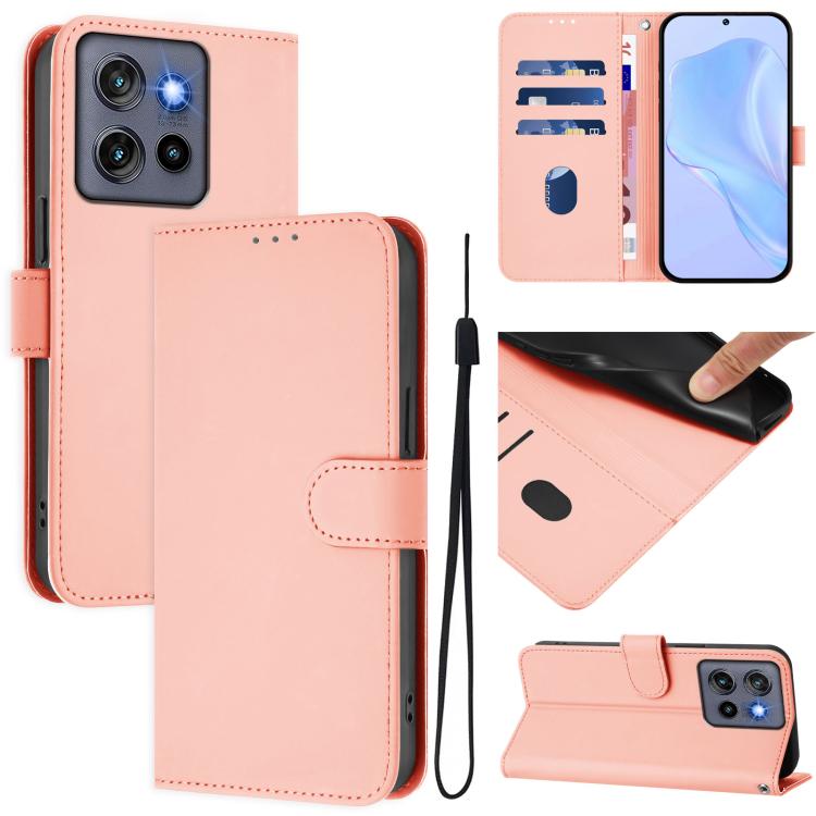 For Motorola Moto G Stylus 5G 2025 Skin Feel Solid Color Leather
