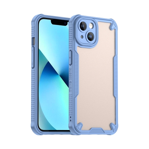 

For iPhone 14 Plus Armor Glaze PC Hybrid TPU Phone Case(Blue)