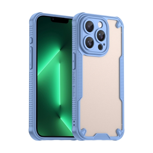 

For iPhone 13 Pro Max Armor Glaze PC Hybrid TPU Phone Case(Blue)