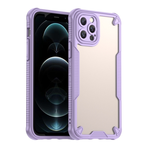 

For iPhone 12 Pro Max Armor Glaze PC Hybrid TPU Phone Case(Purple)