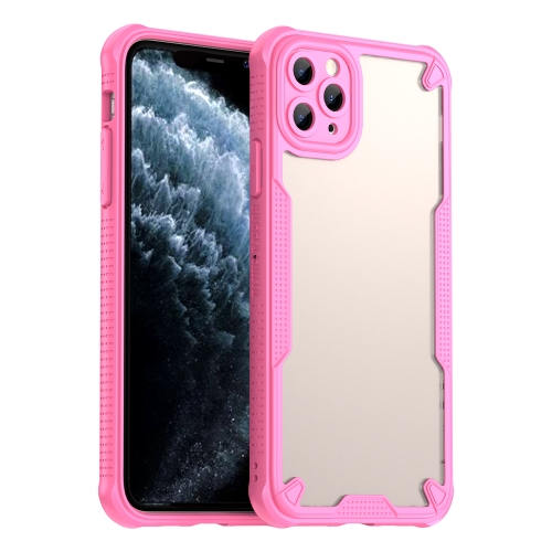 

For iPhone 11 Pro Armor Glaze PC Hybrid TPU Phone Case(Pink)