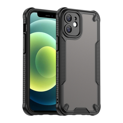 

For iPhone 11 Armor Glaze PC Hybrid TPU Phone Case(Black)