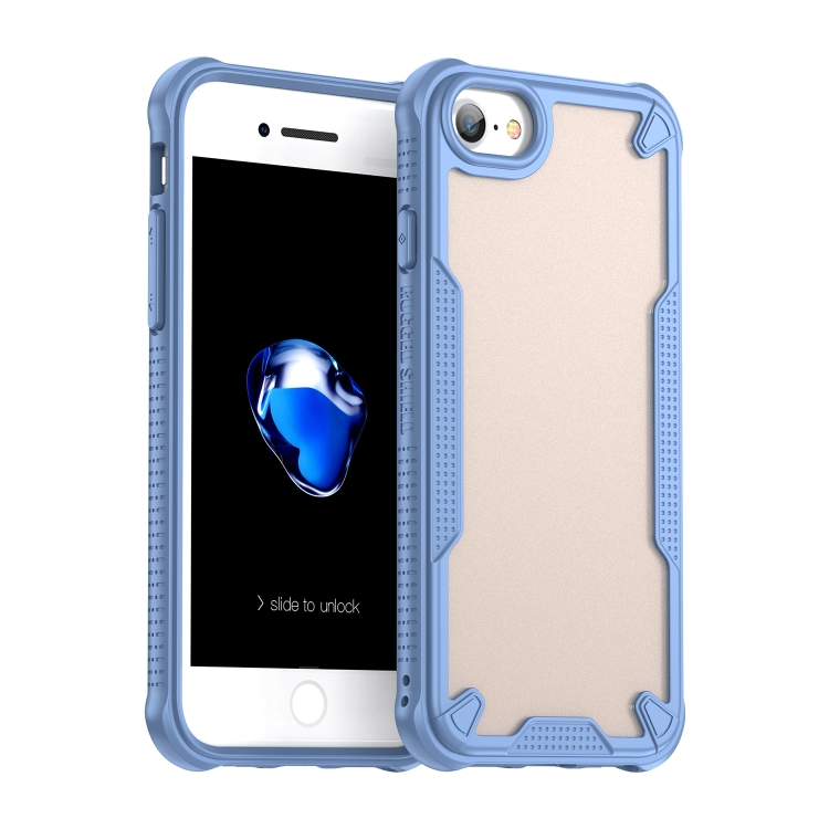 

For iPhone 7 Armor Glaze PC Hybrid TPU Phone Case(Blue)