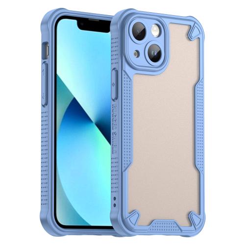 

For iPhone 13 mini Armor Glaze PC Hybrid TPU Phone Case(Blue)