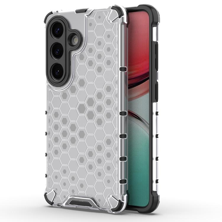 

For Samsung Galaxy S26 Pro 5G Honeycomb Shockproof Phone Case(White)