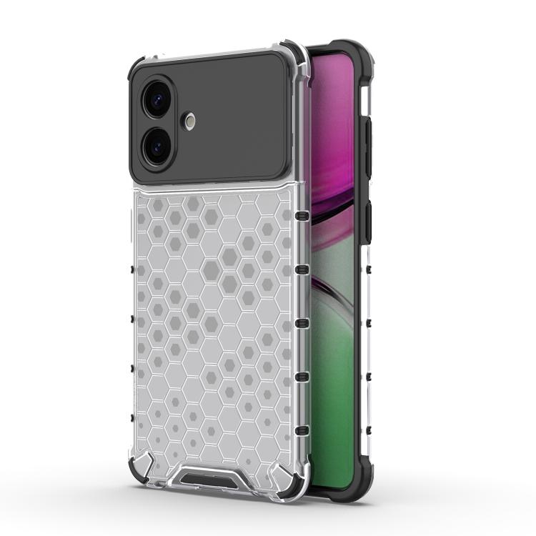 

For Samsung Galaxy S26 Edge 5G Honeycomb Shockproof Phone Case(White)