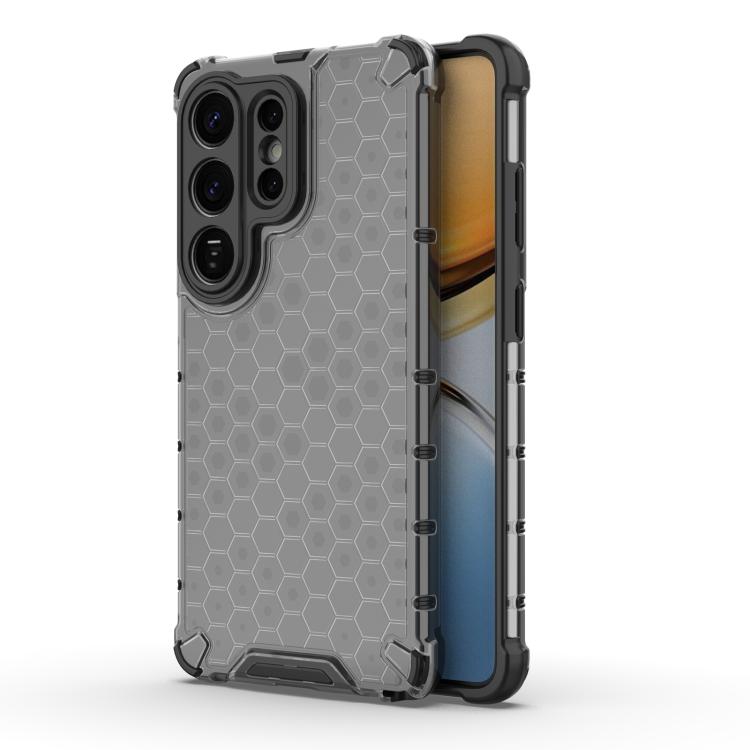 

For Samsung Galaxy S26 Ultra 5G Honeycomb Shockproof Phone Case(Black)