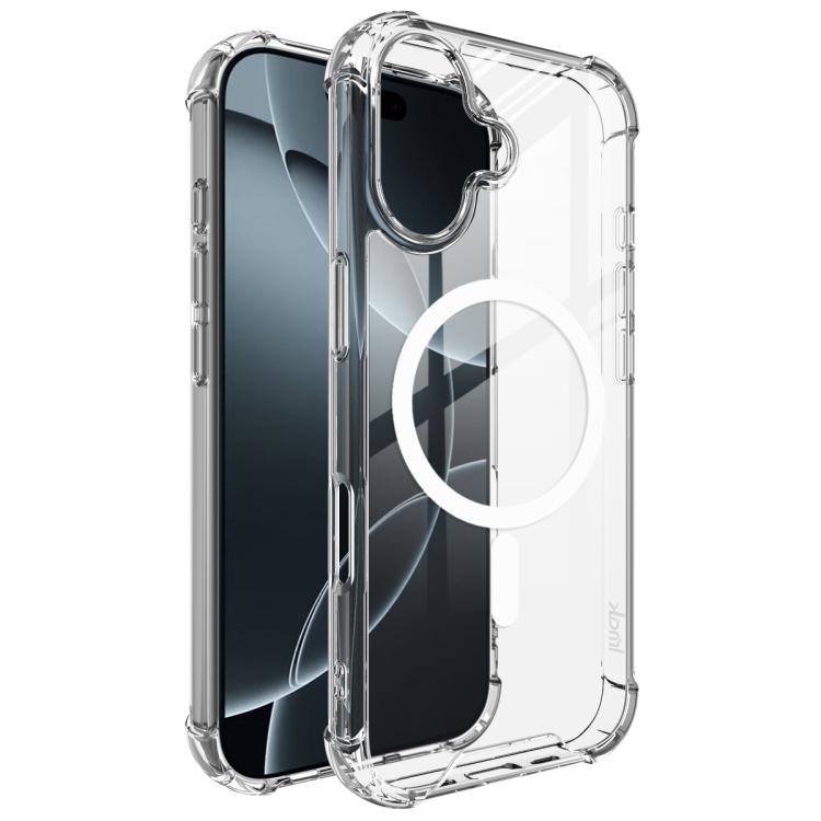 

For iPhone 17 IMAK Space Shield PC + TPU Airbag Shockproof MagSafe Phone Case(Transparent)