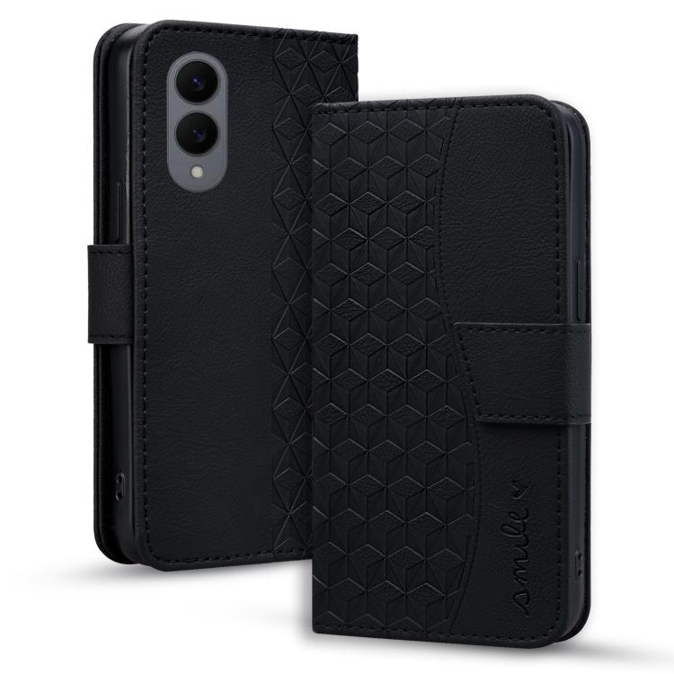 

For Samsung Galaxy S25 Edge 5G Diamond Buckle Leather Phone Case with Lanyard(Black)