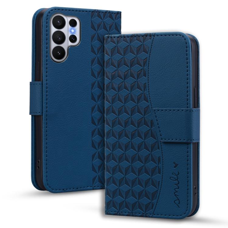 

For Samsung Galaxy S26 Ultra 5G Diamond Buckle Leather Phone Case with Lanyard(Royal Blue)