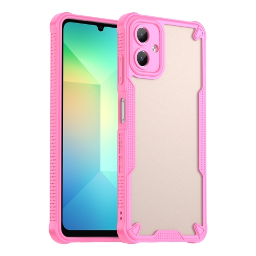 

For Samsung Galaxy A06 4G Armor Glaze PC Hybrid TPU Phone Case(Pink)