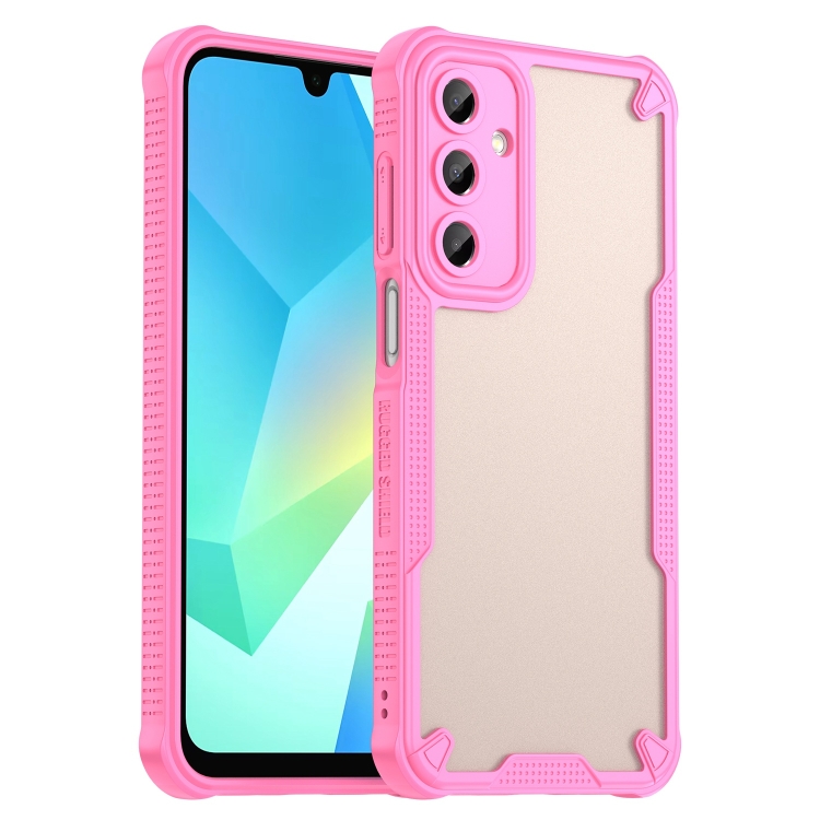 

For Samsung Galaxy A16 5G Armor Glaze PC Hybrid TPU Phone Case(Pink)