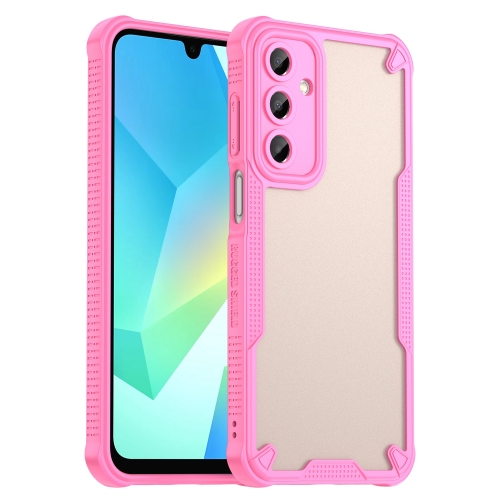 

For Samsung Galaxy A56 5G Armor Glaze PC Hybrid TPU Phone Case(Pink)