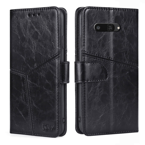 

For Kyocera Digno SX4 5G Geometric Stitching Leather Phone Case(Black)