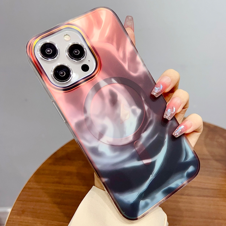 

For iPhone 13 Pro Gradient MagSafe PC Hybrid TPU Phone Case(Black)