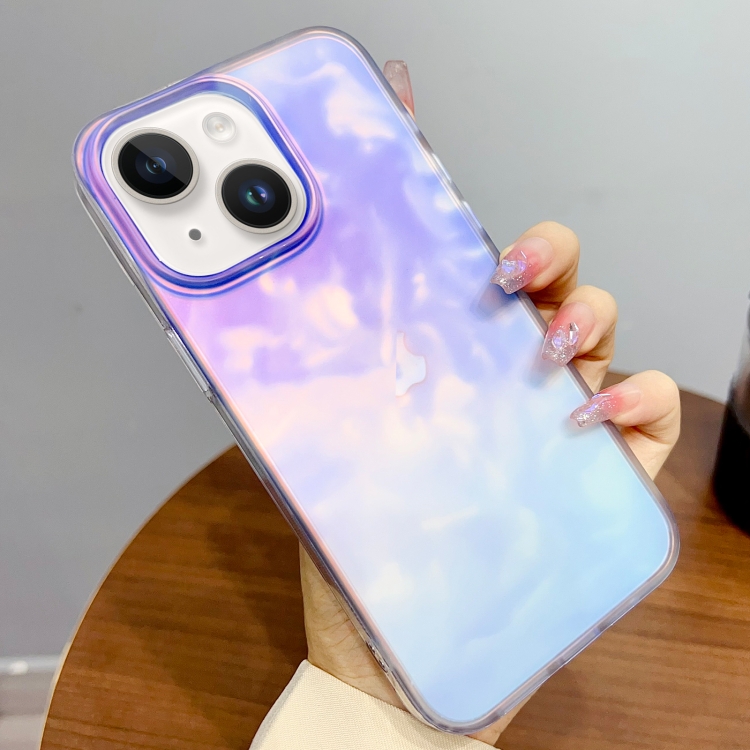 

For iPhone 14 Plus Gradient IMD PC Hybrid TPU Phone Case(Blue)
