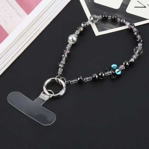 

Cat Bracelet Anti-lost Phone Short Lanyard(Black)