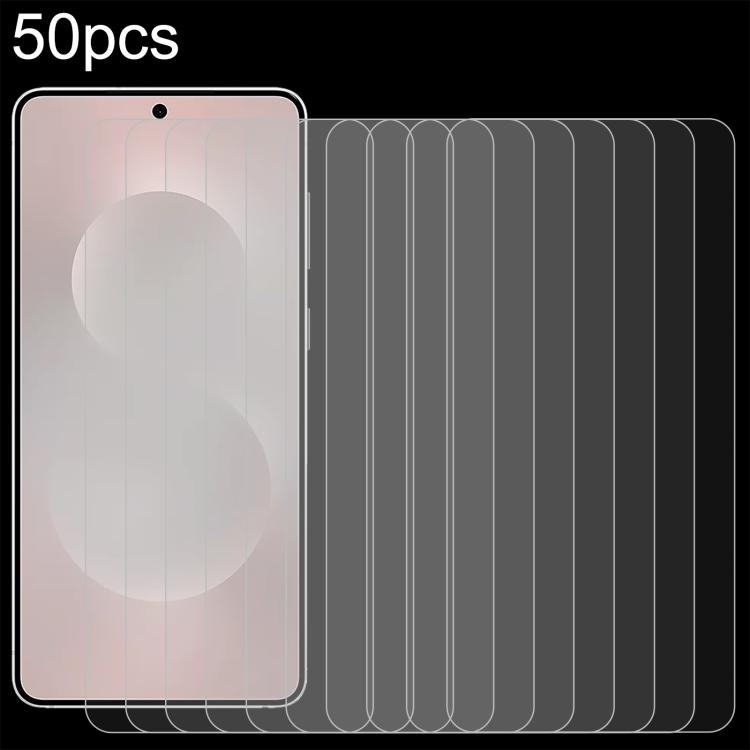 

For Samsung Galaxy S26 Edge 5G 50pcs 0.26mm 9H 2.5D Tempered Glass Film