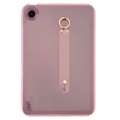 

For Xiaomi Redmi Pad SE Wristband Holder PC Hybrid TPU Soft Tablet Case(Pink)