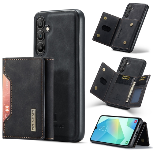 

For Samsung Galaxy A16 5G DG.MING M2 Series 3-Fold Multi Card Bag + Magnetic Phone Case(Black)