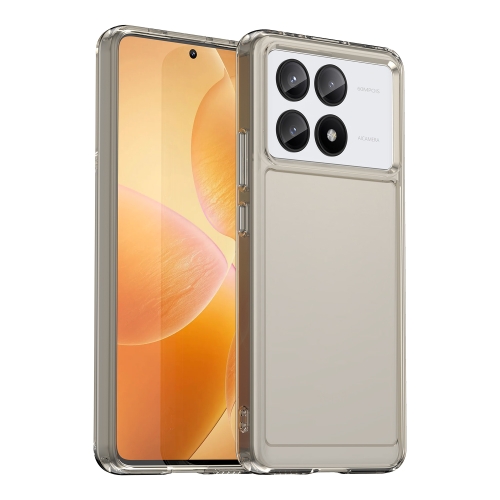 

For Redmi K70E Candy Series TPU Phone Case(Transparent Grey)